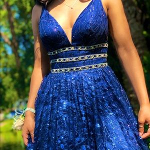 Navy prom dress